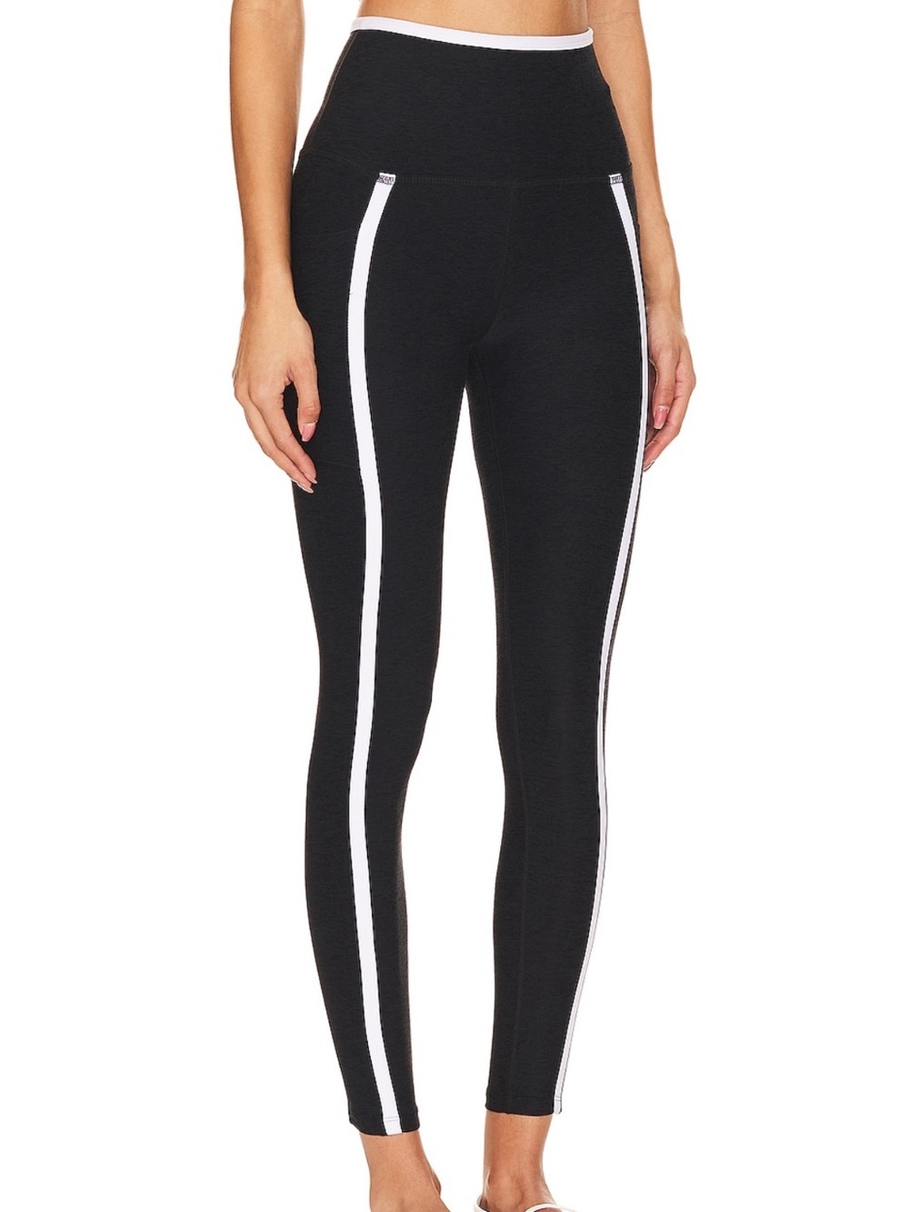 Beyond Yoga Spacedye New Moves  Legging in Darkest Night & Cloud White
